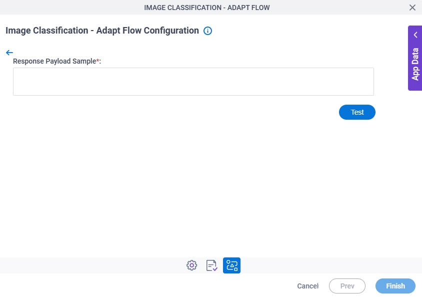 Image Classification - Adapt Flow Configuration Parsing Validate screen