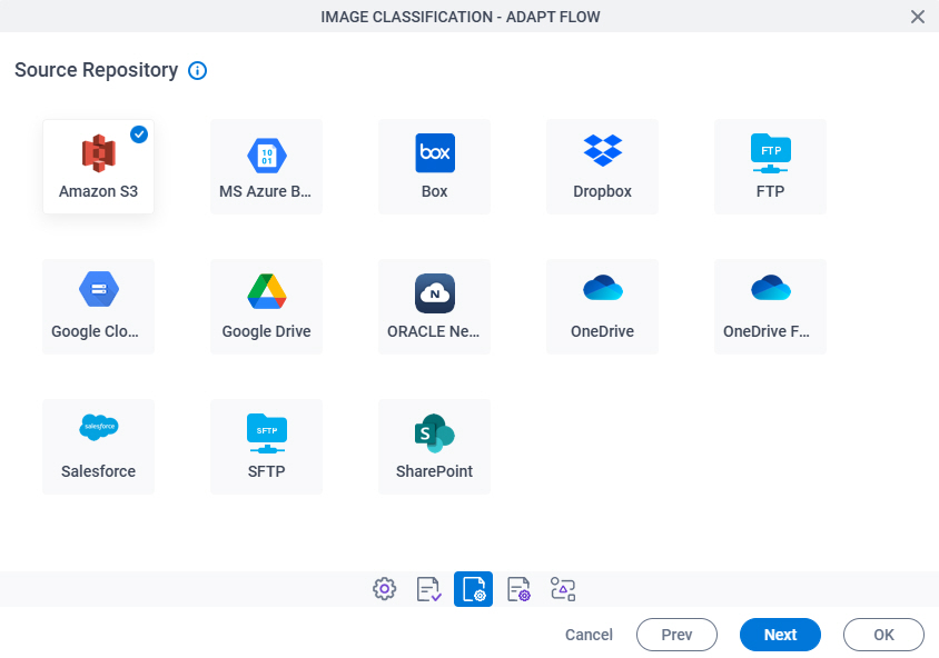 Source Repository screen