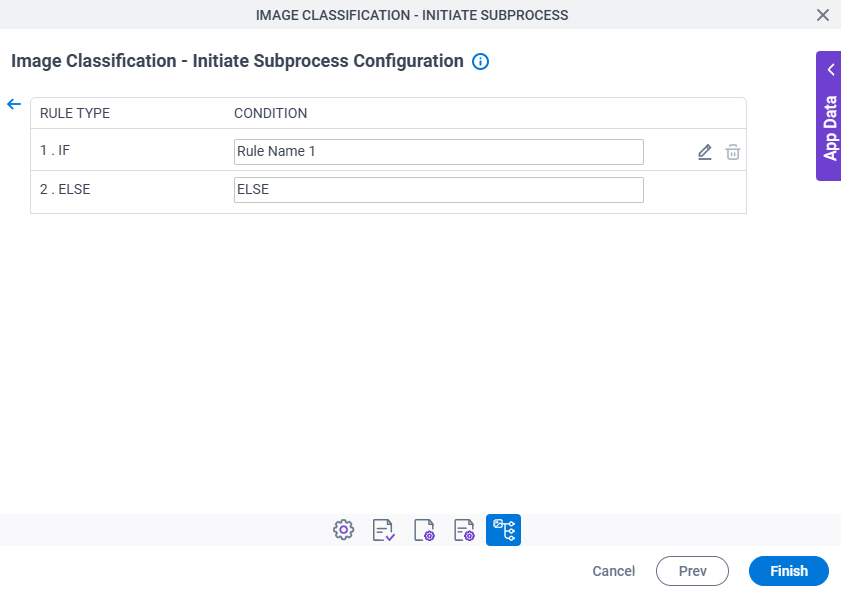 Additional Actions > Set Action Trigger Condition screen