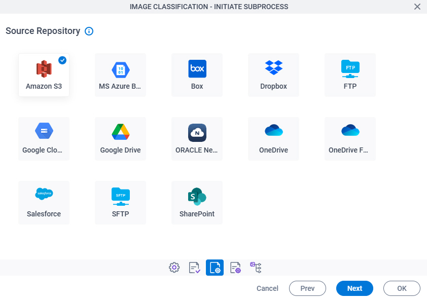 Source Repository screen