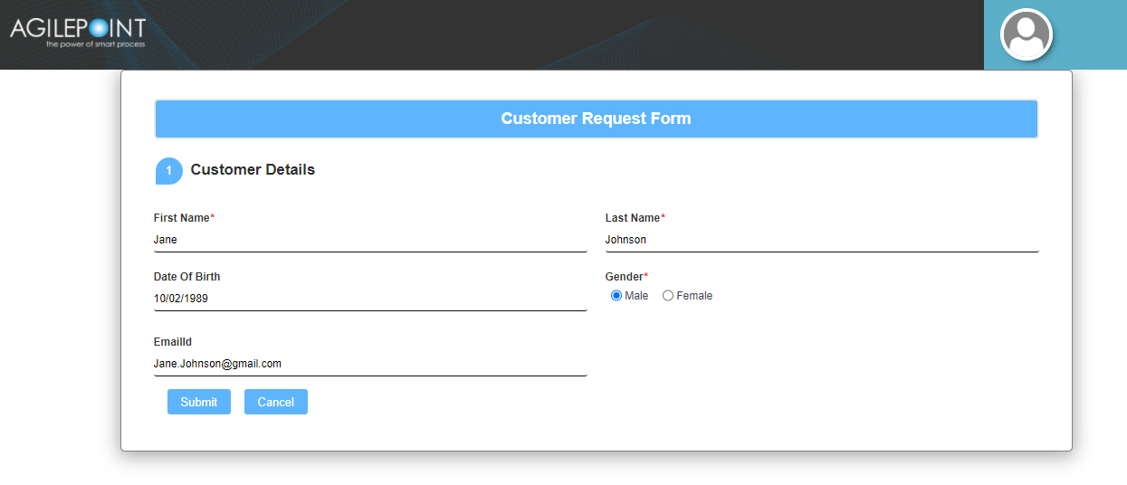 Eform screen