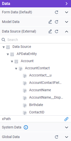 Data Source tab