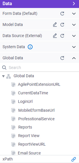 Global Data tab