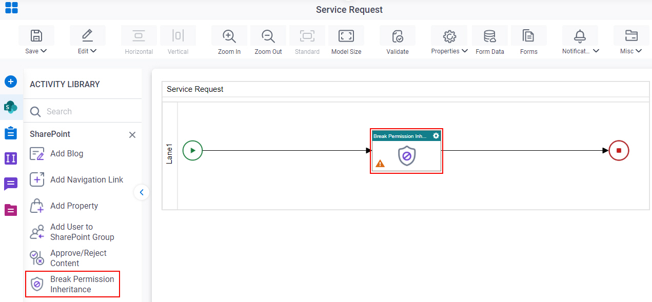 Break Permission Inheritance activity