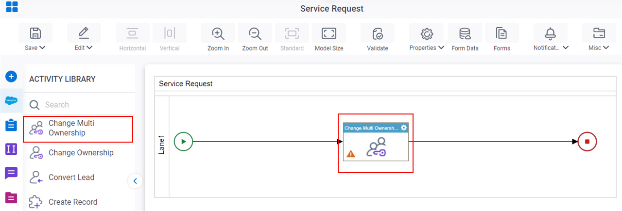 Change Multi Ownership activity