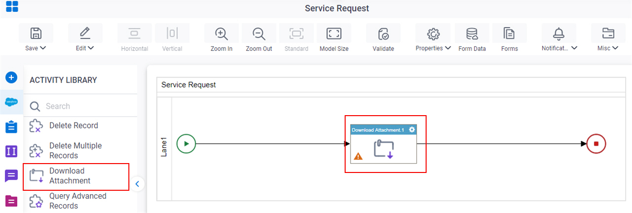 Download Attachment activity