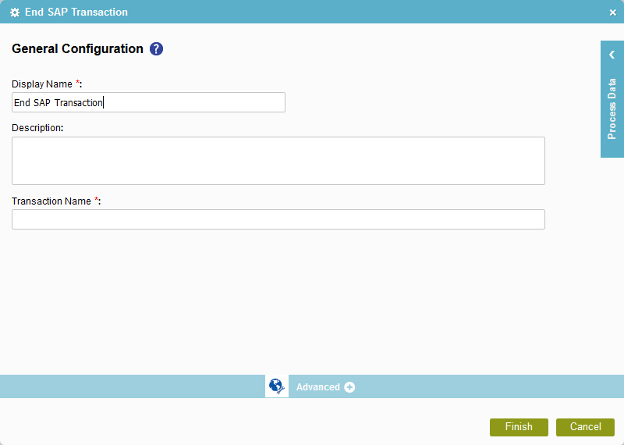 General Configuration screen