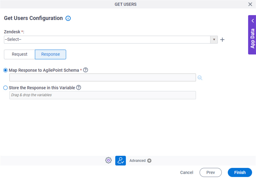 Get Users Configuration Response tab