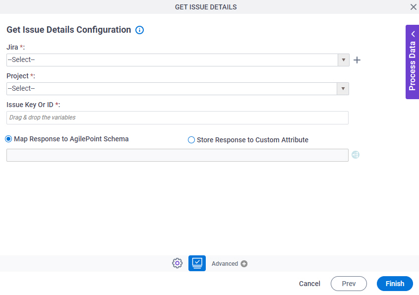 Get Issue Details Configuration screen