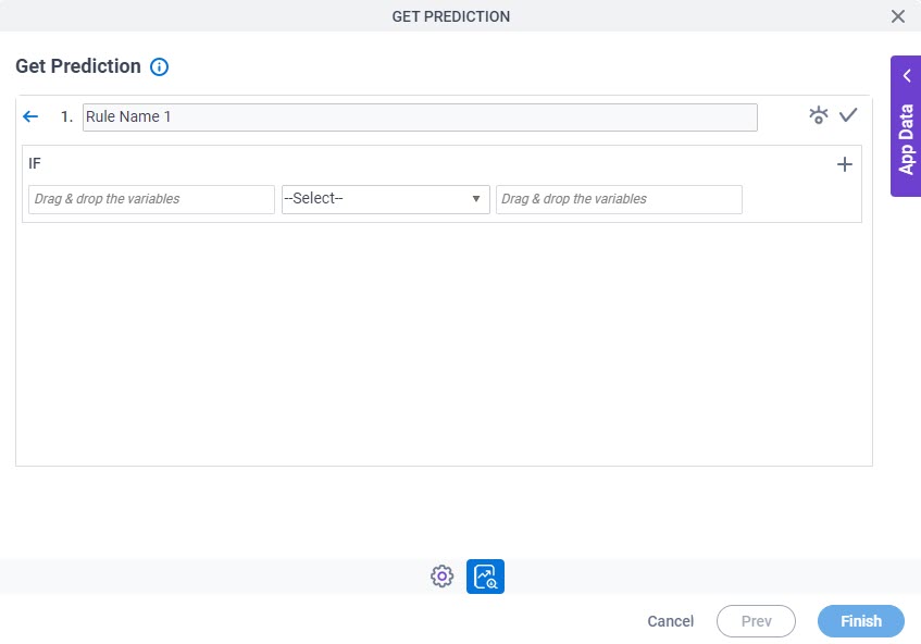 Get Prediction Configuration Triggering Event tab Set Trigger Configure Conditions screen