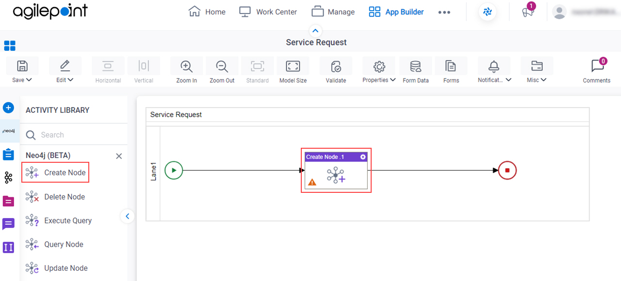 Create Node activity