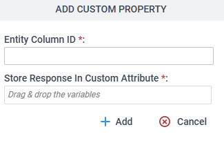 Add Custom Property screen