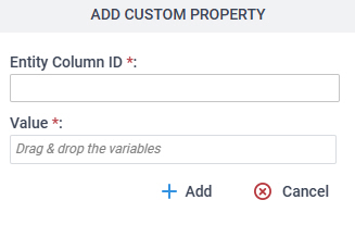 Add Custom Property screen