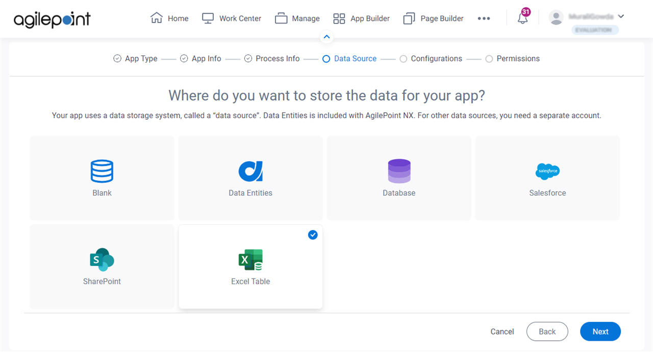 Where do you want to store the data for your app screen