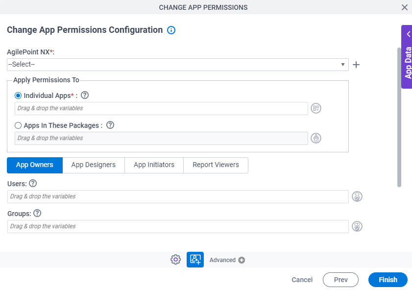 Change App Permissions Configuration App Owners Tab