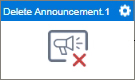 Delete Announcement activity