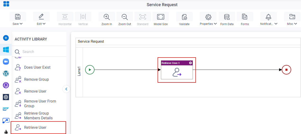 Drag Retrieve User activity