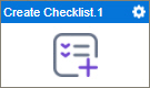 Create Checklist activity