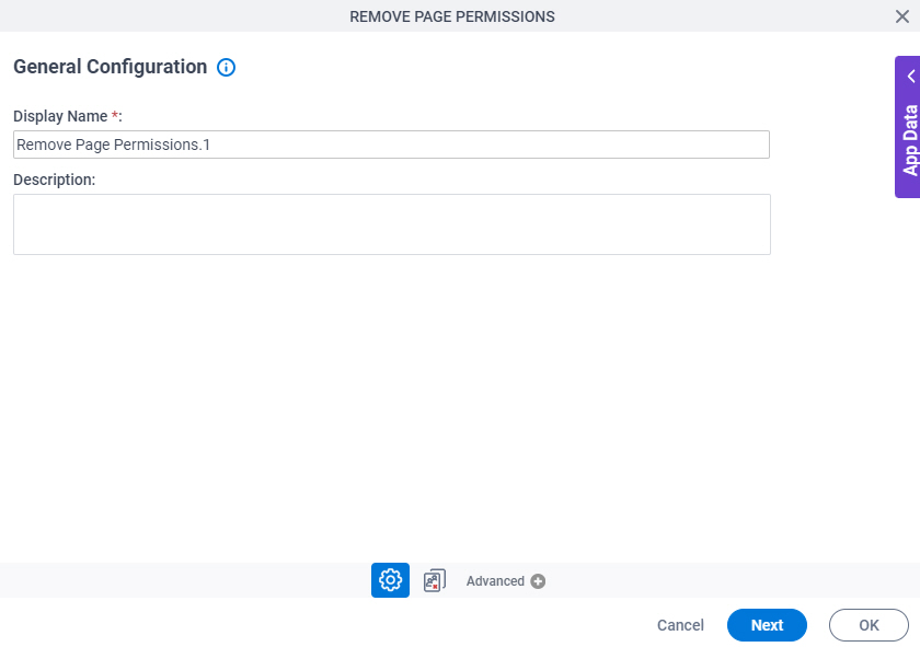 General Configuration screen