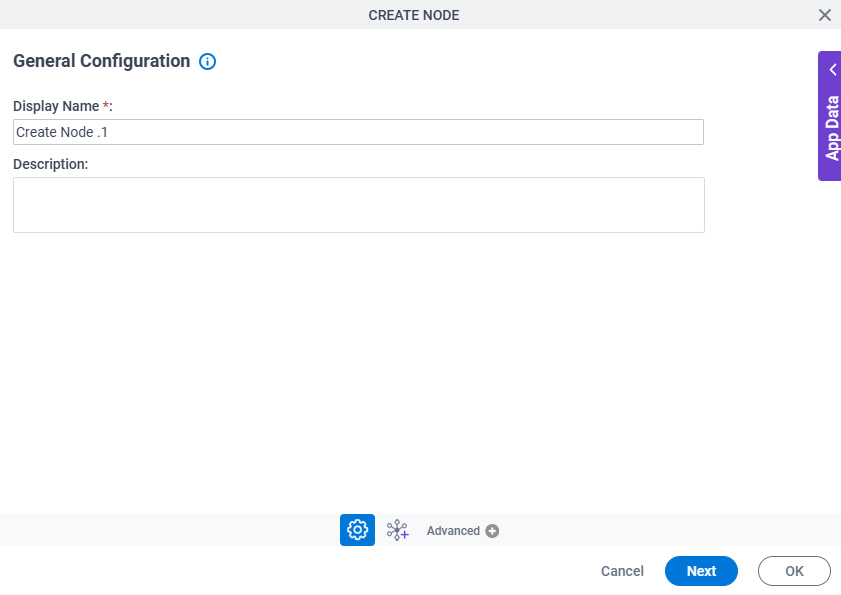 General Configuration screen