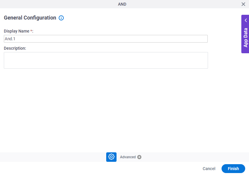 General Configuration screen