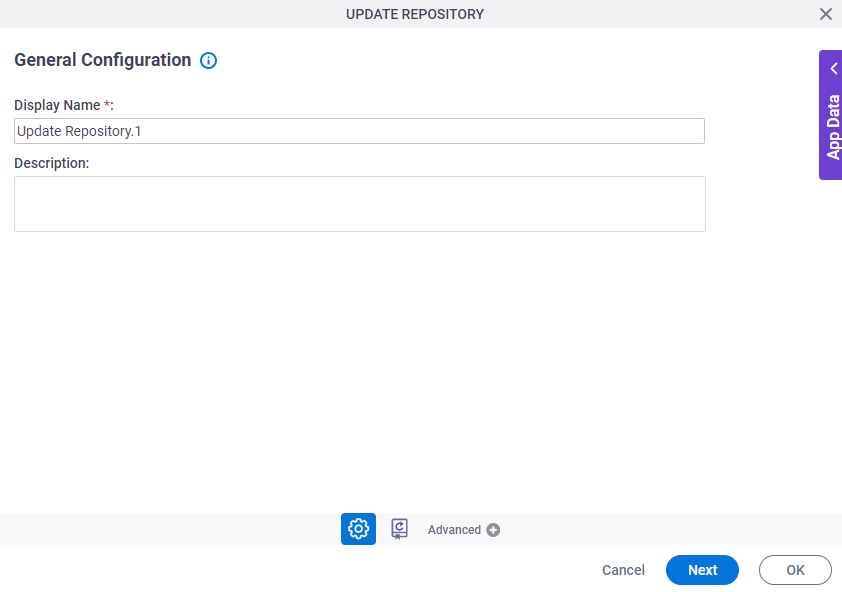 General Configuration screen