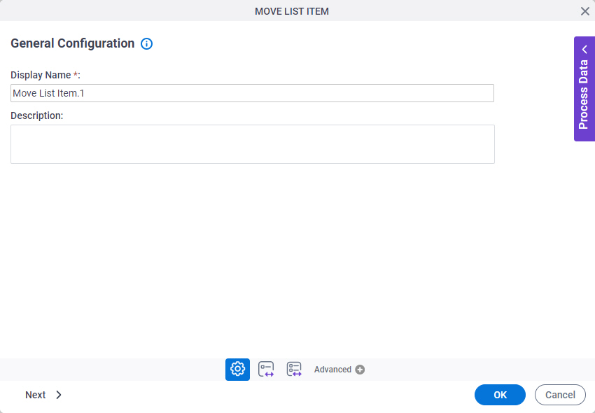 General Configuration screen