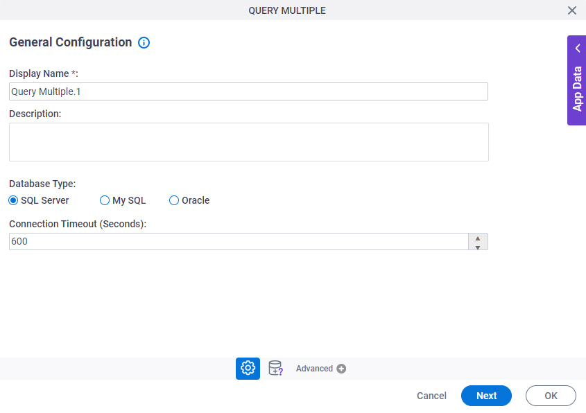 General Configuration screen