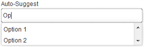 Auto-Suggest form control