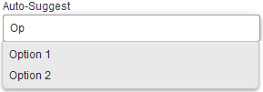 Auto-Suggest form control