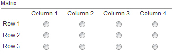 Matrix form control