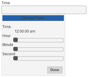 Time form control