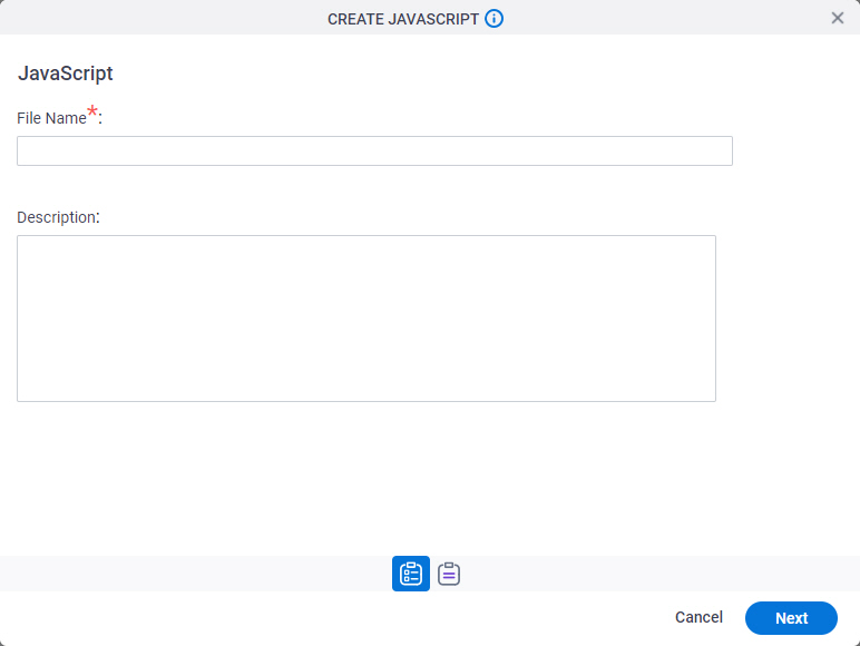 JavaScript screen