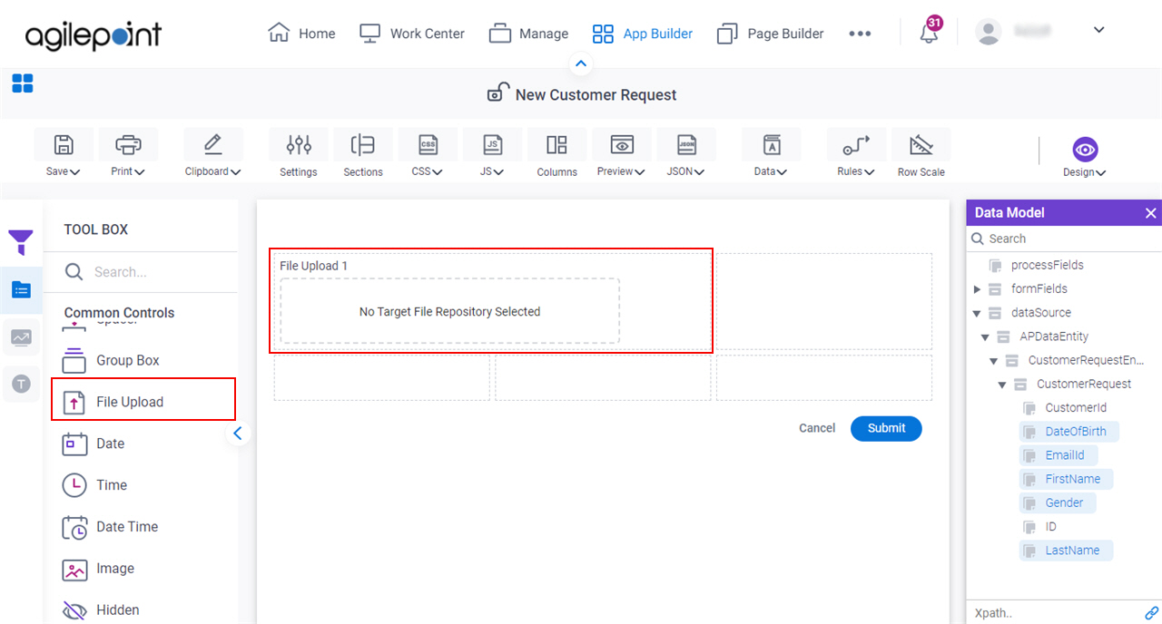 File Upload Form Control