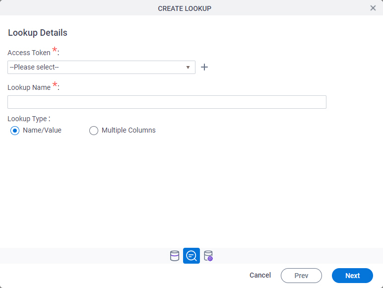 Blue Prism Lookup Details screen