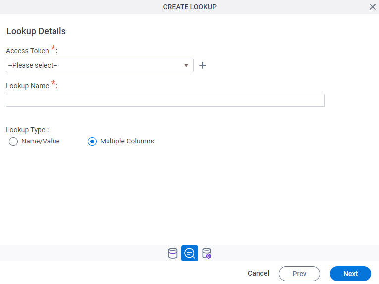 Blue Prism Lookup Details screen