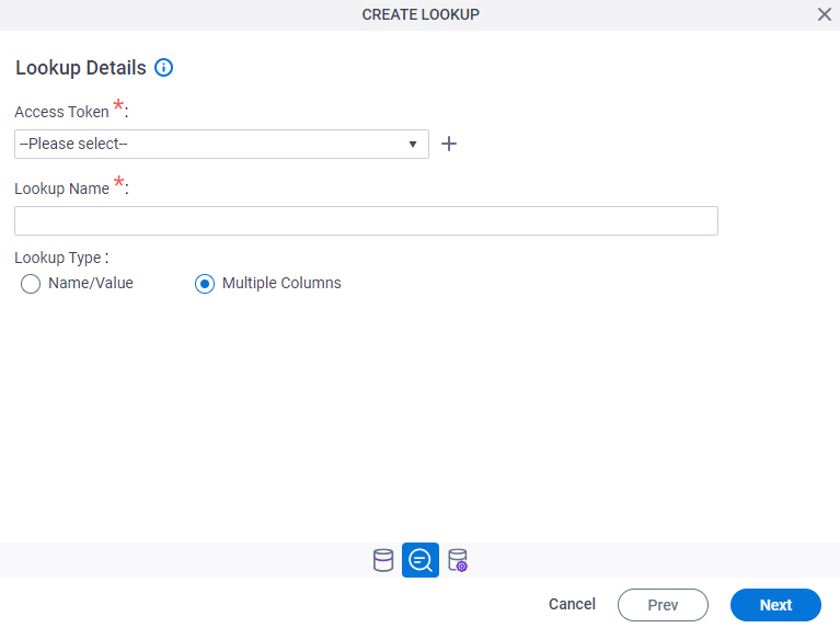 Blue Prism Lookup Details screen