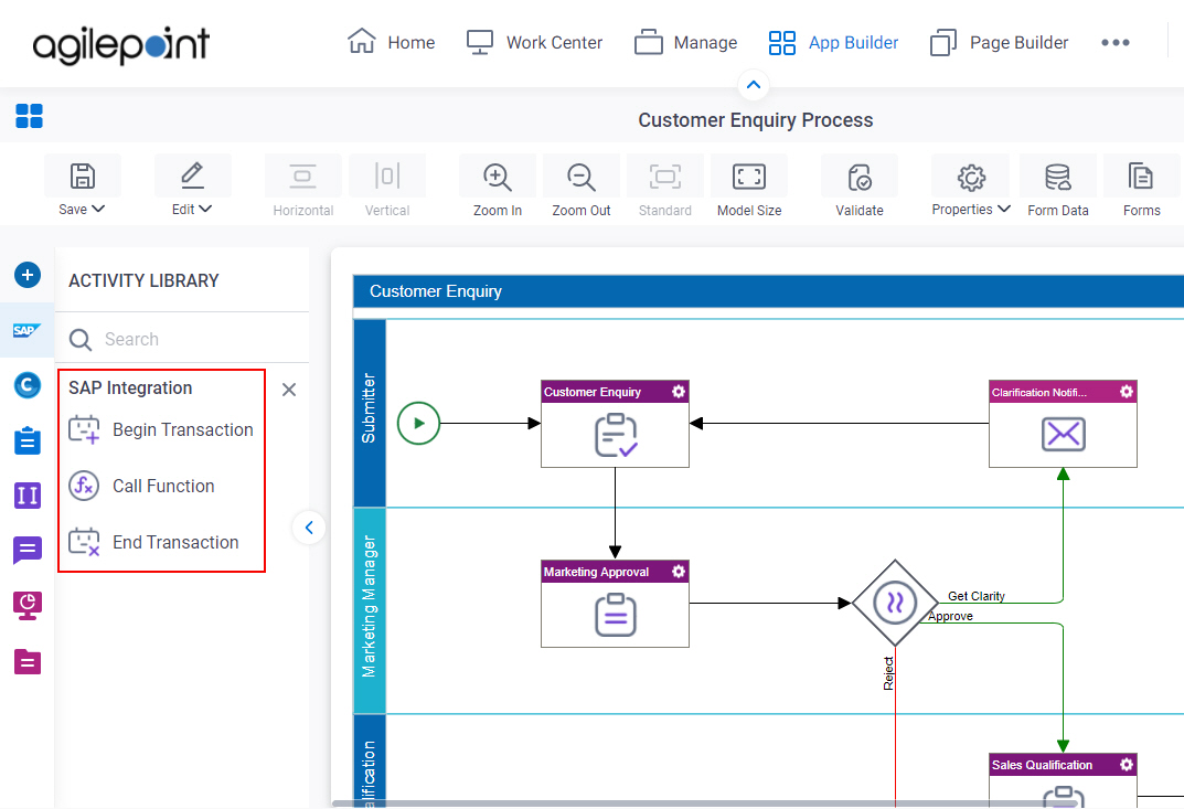 Process Activities for SAP