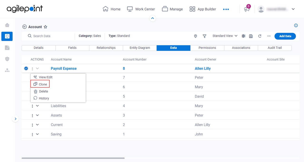 Click Clone Data