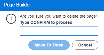 Move To Trash screen