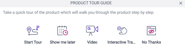 Tour Guide screen