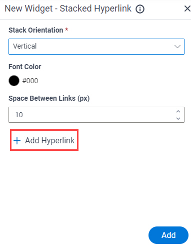 Add Stacked Hyperlink