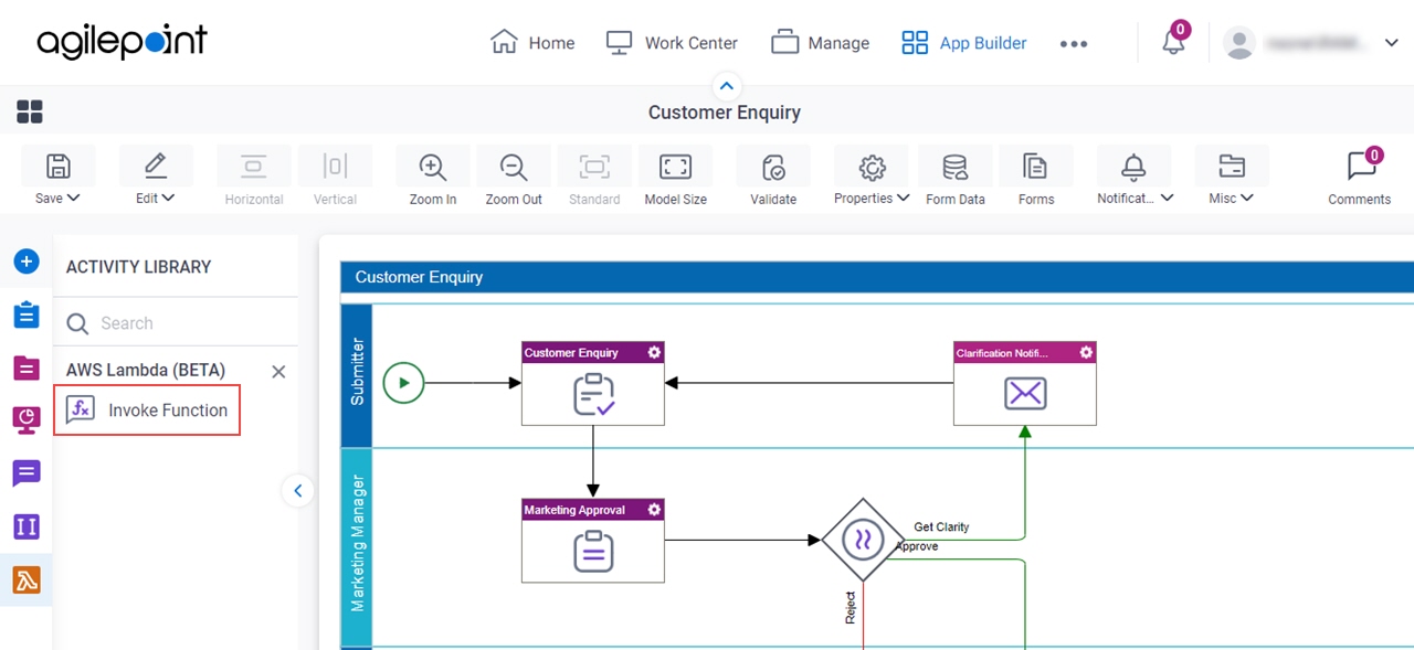 Process Activities for AWS Lambda