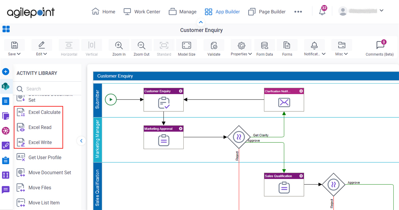 Process Activities for Excel SharePoint