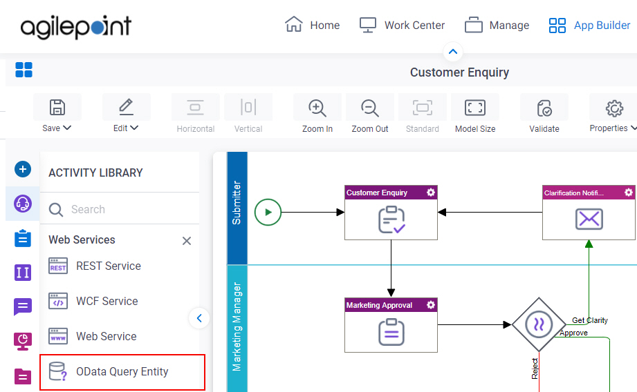 Process Activities for OData