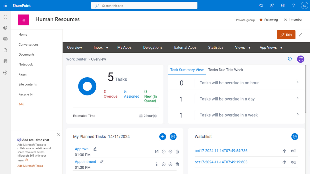 AgilePoint Intelligent Process Automation screen