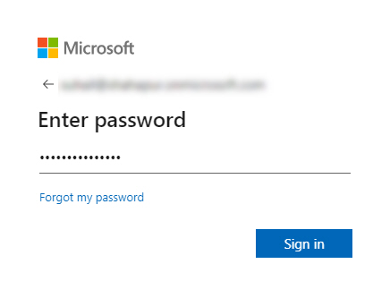 Enter Password screen