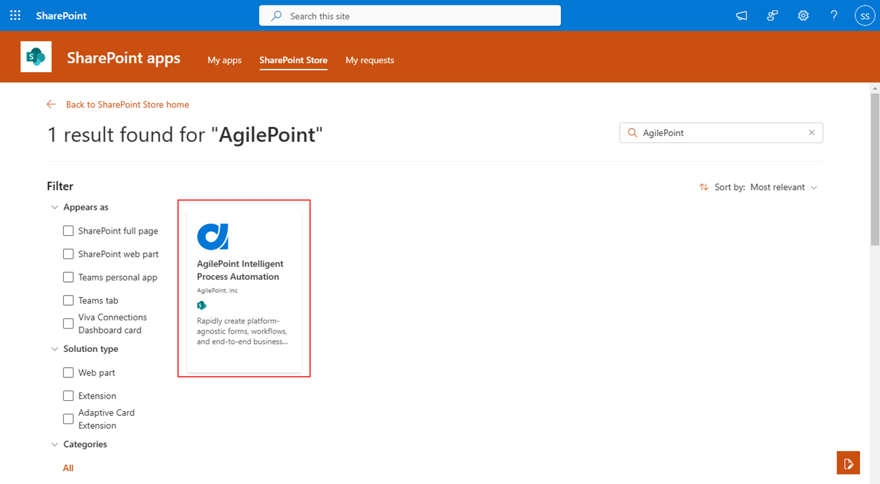 Click AgilePoint Intelligent Process Automation