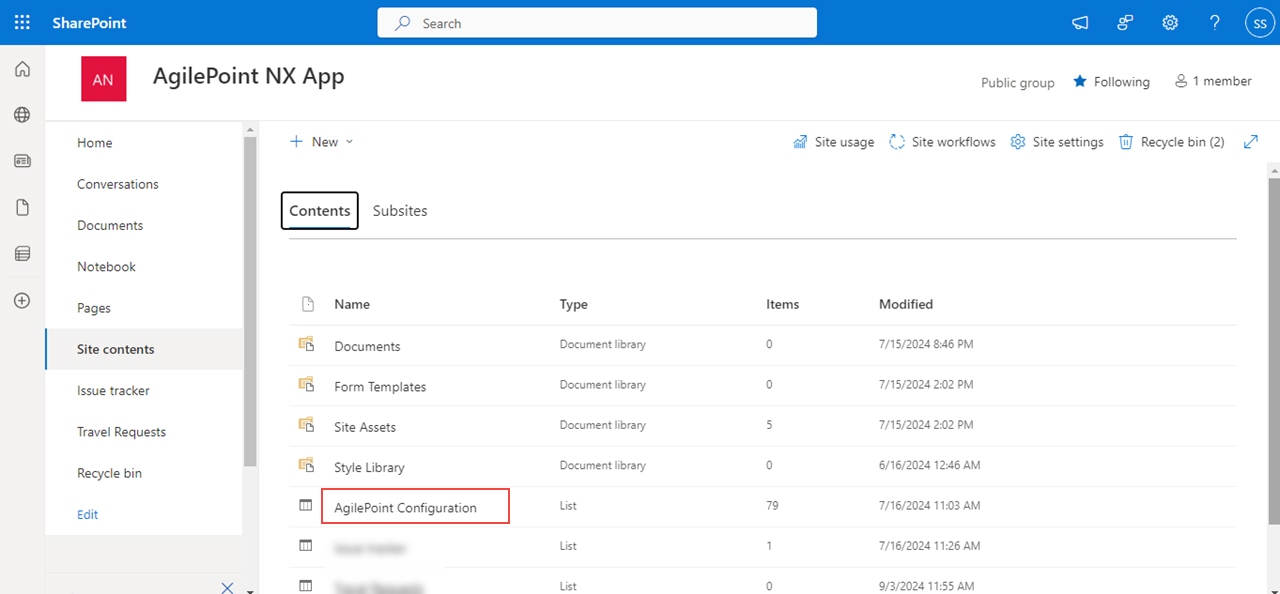 Click AgilePoint Configuration