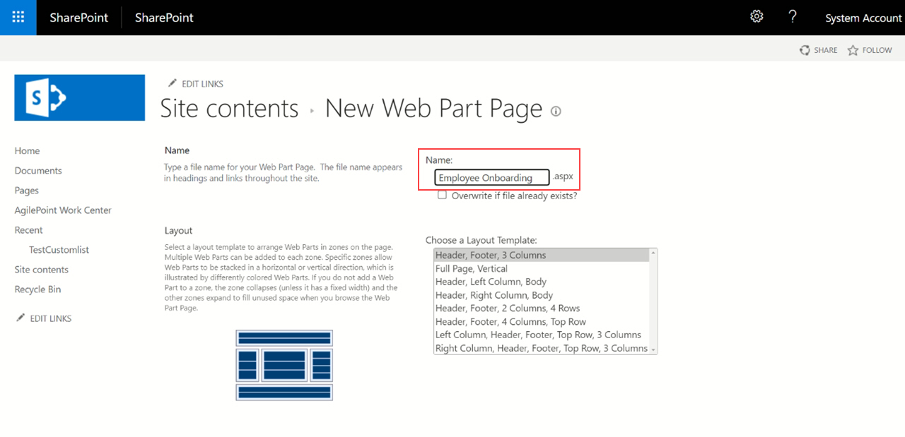 Click Page Edit Page